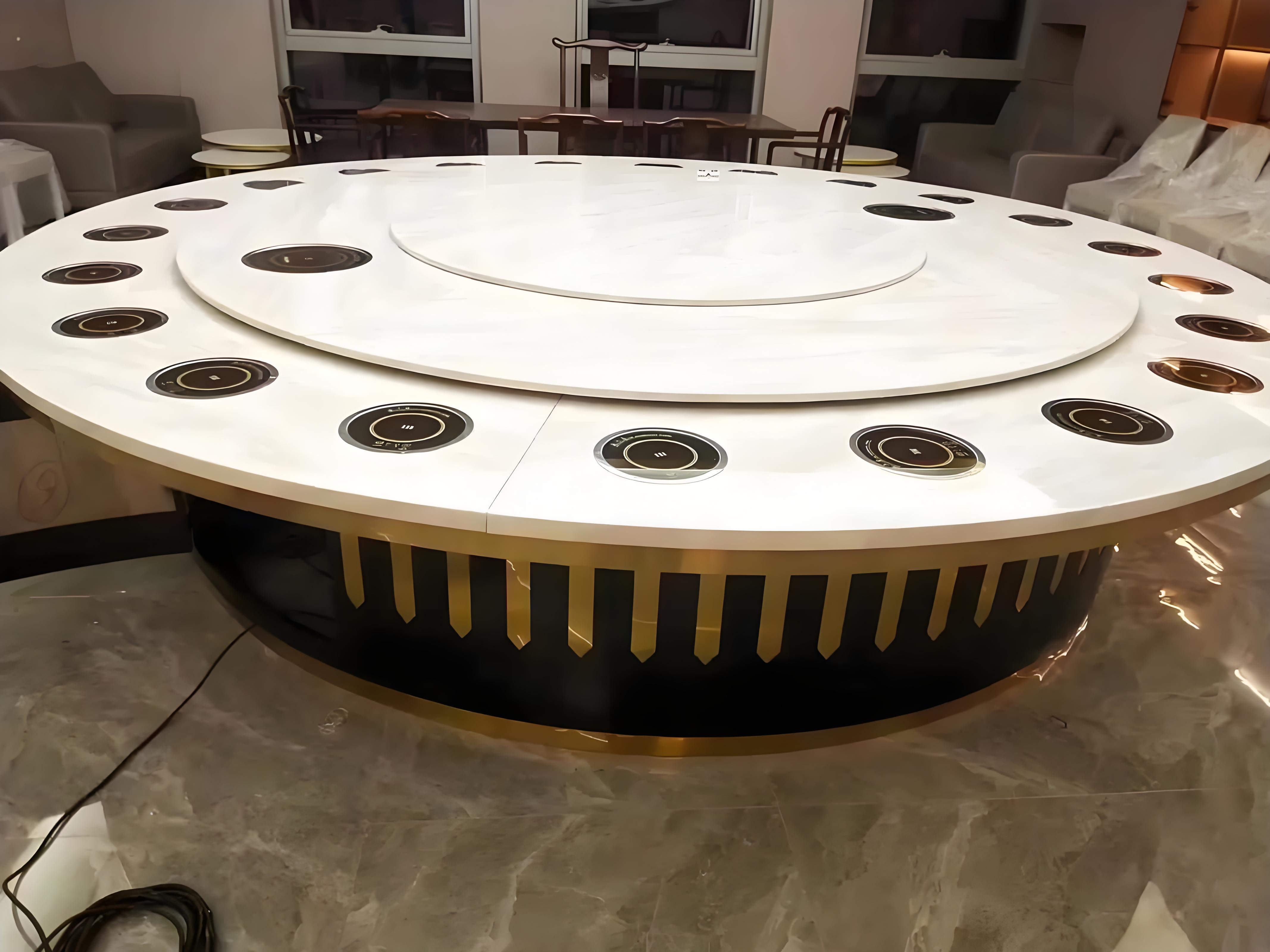 辽源市旋转火锅桌中餐桌 - 价格
